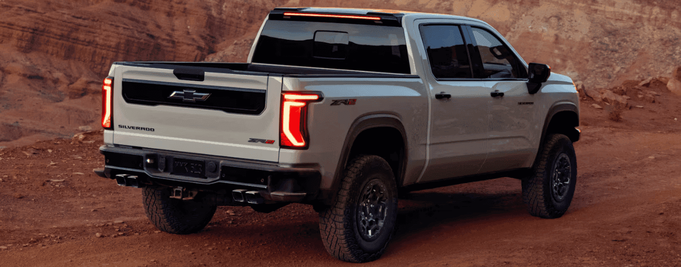 Brown 2027 Chevy Silverado 1500 ZR2 parked off-road