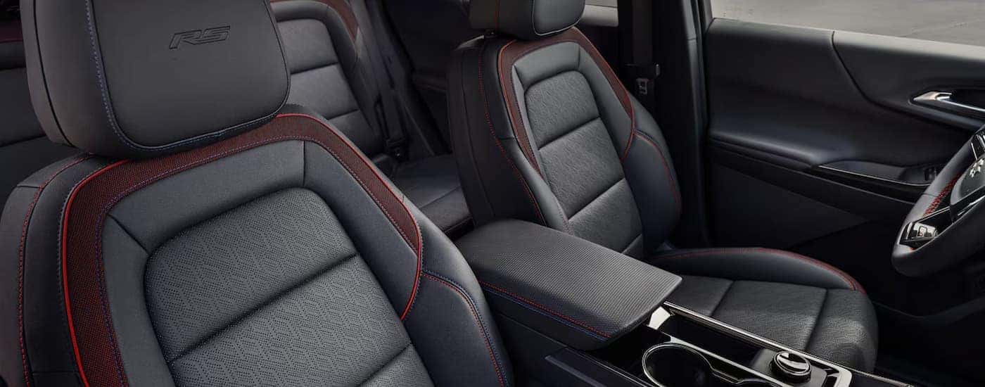 Black leather interior in a 2027 Chevy Equinox RS