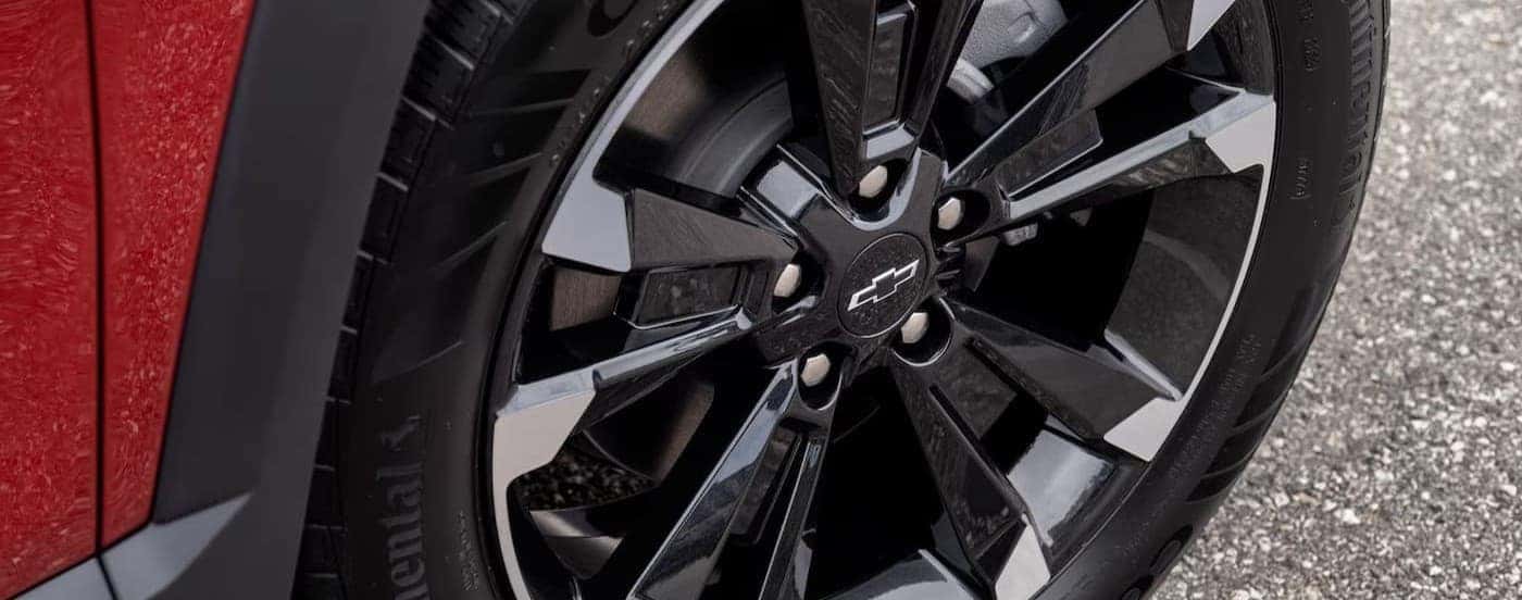A wheel on a 2025 Chevy Equinox.