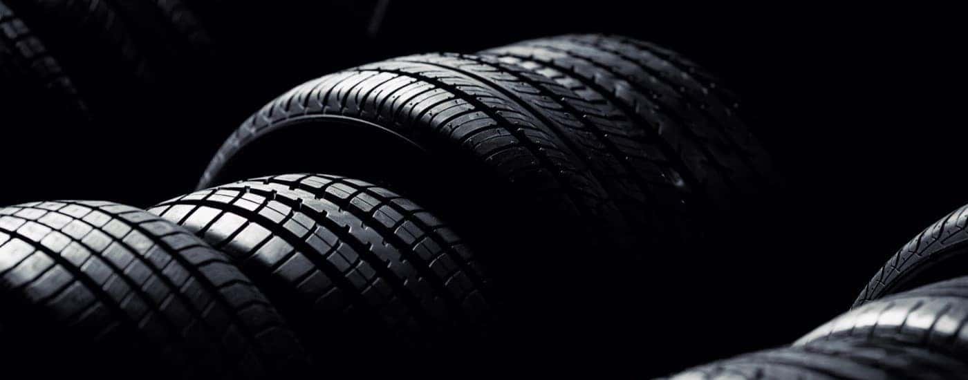 A row of tires.