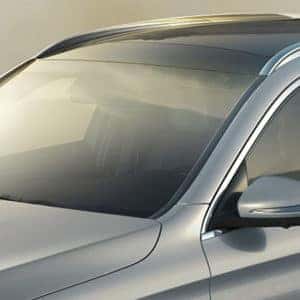 partial view of a mercedes-benz vehicle