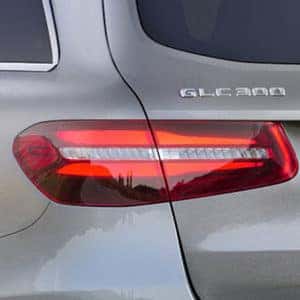 glc 300 tail light and rear badge