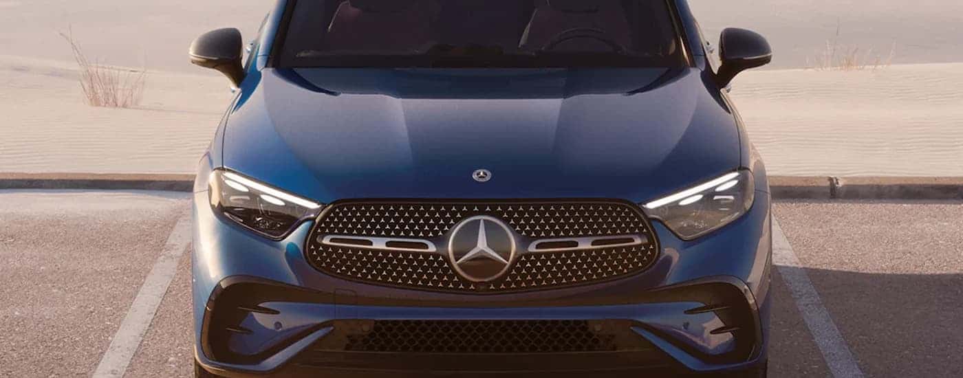 Blue parked 2026 Mercedes-Benz GLC