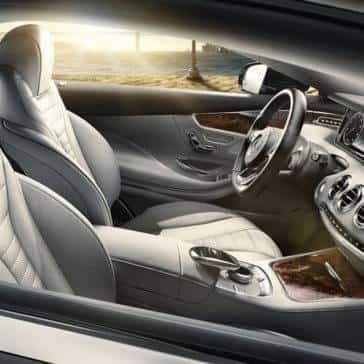 2017 S-Class interior view of the sunset