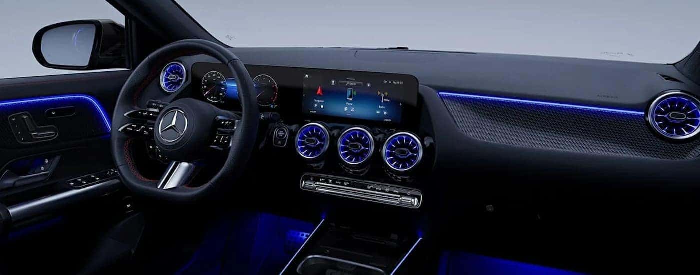 Blue interior lightning in a 2026 Mercedes-Benz GLA