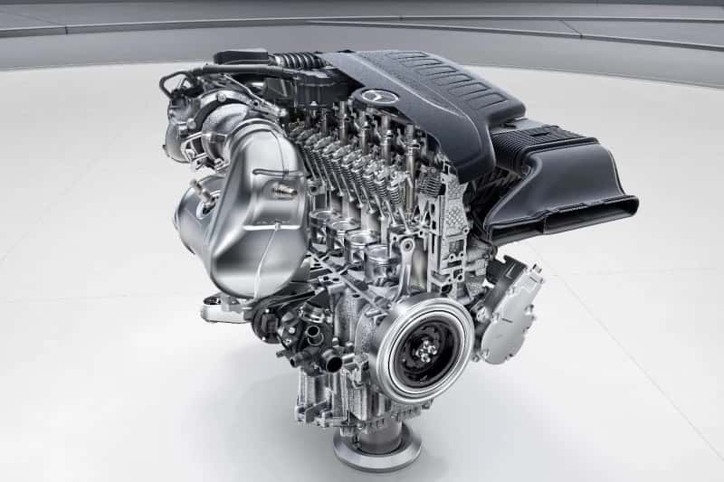 Mercedes-Benz engine bay serviced for Central Virginia heat and cold
