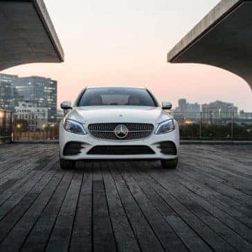 2019-Mercedes-Benz-C-Class-Sedan-white-front-exterior