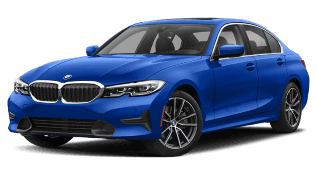 Blue 2019 BMW 3 Series Sedan