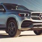 Silver 2019 Mercedes-Benz GLE Parked