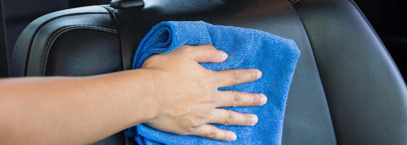 Cleaning leather seats