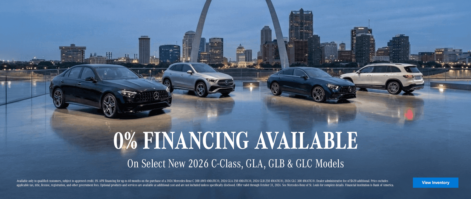 0% FINANCING AVAILABLE On Select New 2026 C-Class, GLA, GIB & GLC Models