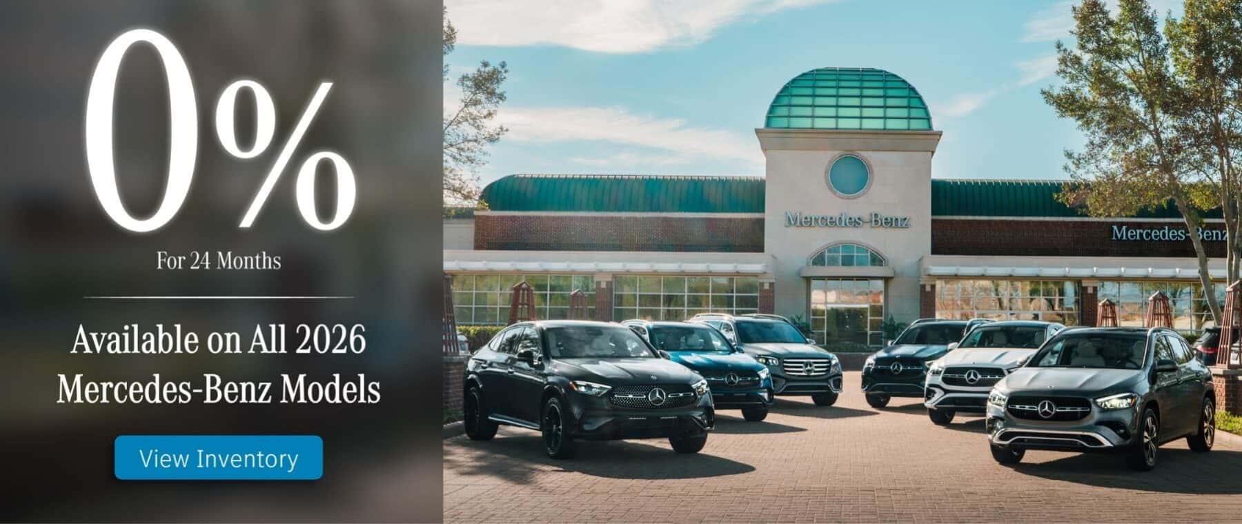 0% for 24 mo. on All 2026 Mercedes-Benz Models