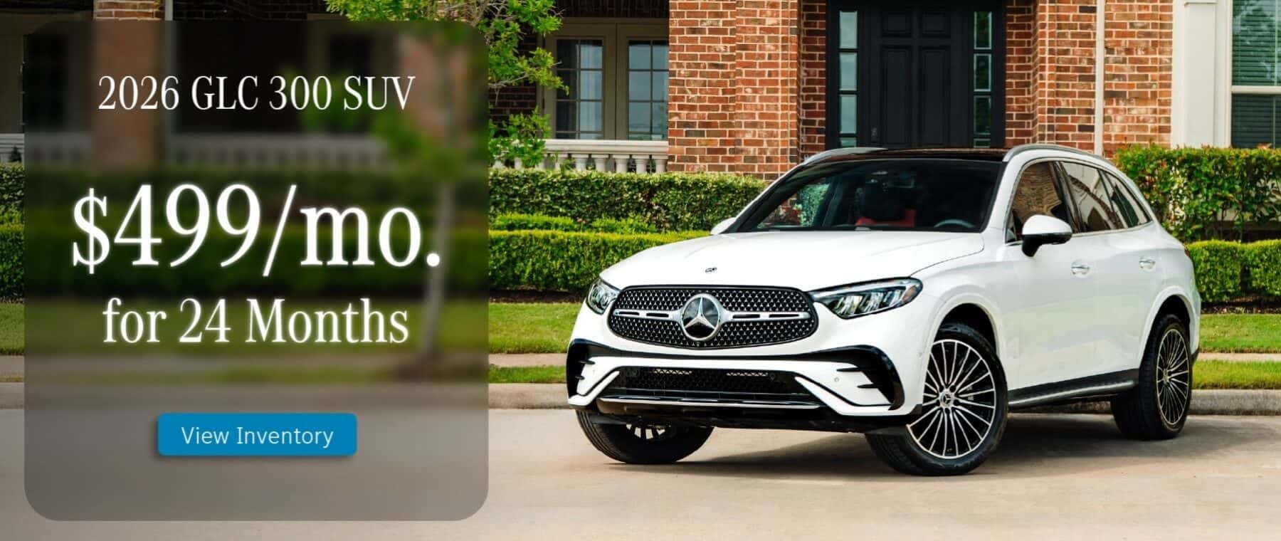 $499/mo for 24 Months on the 2026 GLC 300 SUV