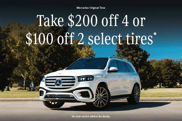 $200 off 4 or $100 off 2 select tires