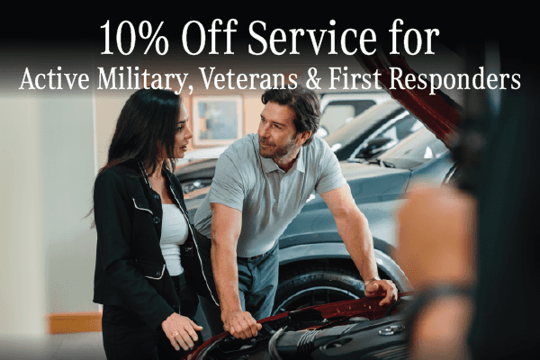 10% Off Service for Active Military, Veterans and First Responders