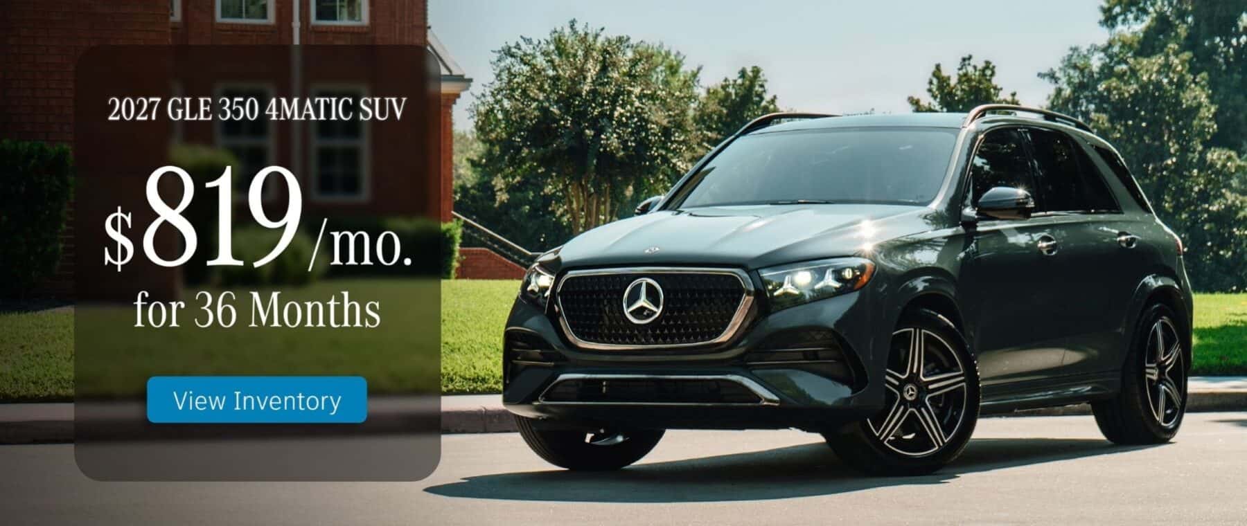 2027 Mercedes-Benz GLE 350 4MATIC SUV for $819/mo. for 36 Months