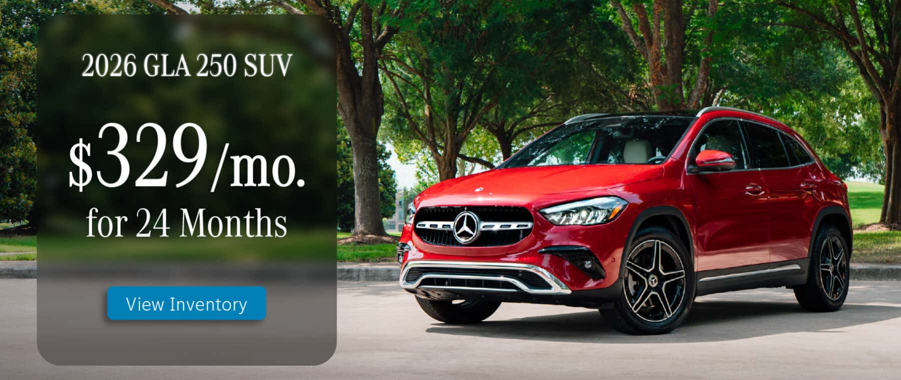 2026 GLA for $329/mo. for 24 months at Mercedes-Benz of Sugar Land
