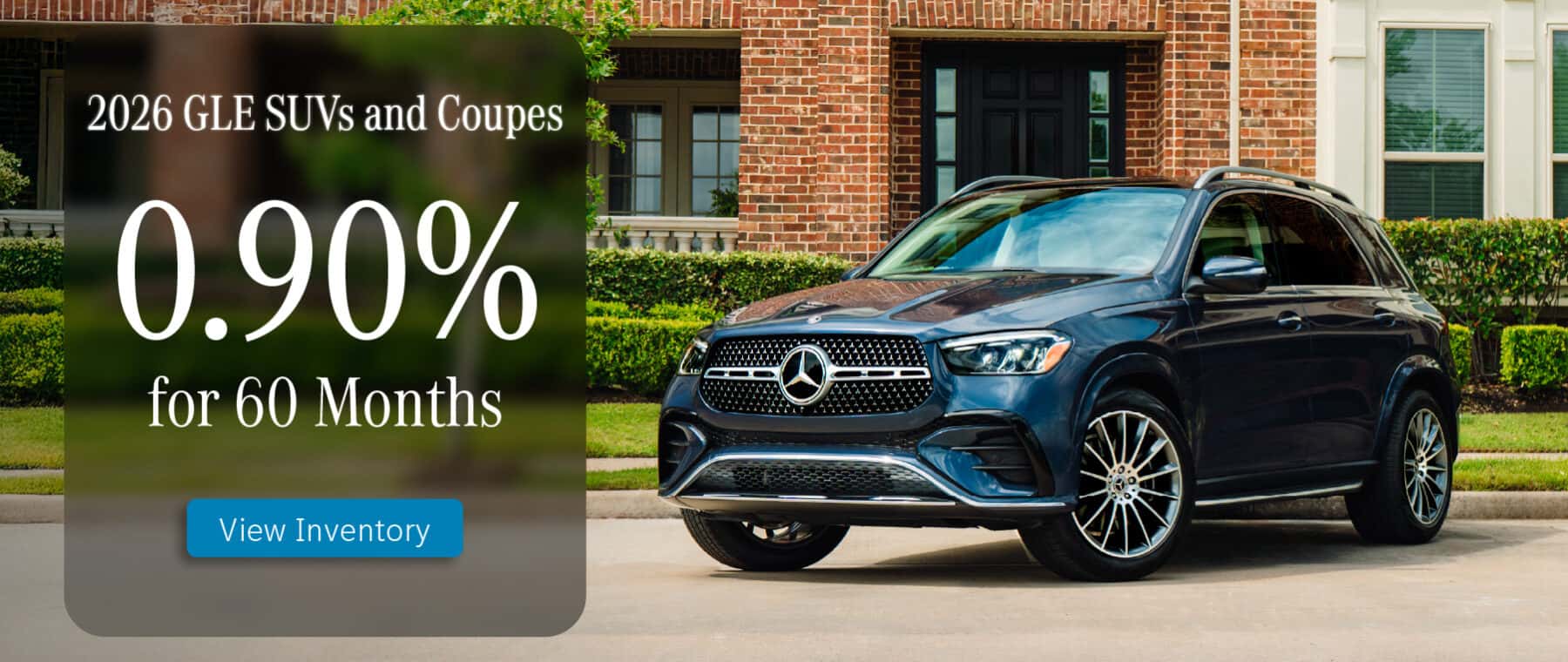 2026 GLE for 0.90% for 60 months at Mercedes-Benz of Sugar Land