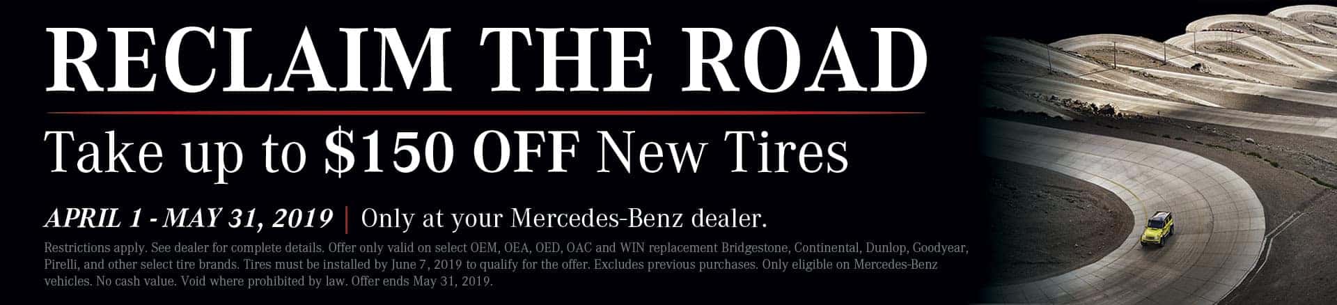 Reclaim the Road - Tire Offer