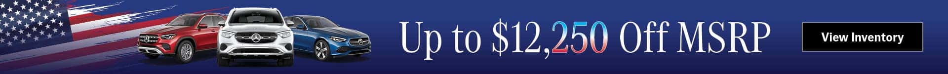up to $12,250 off msrp