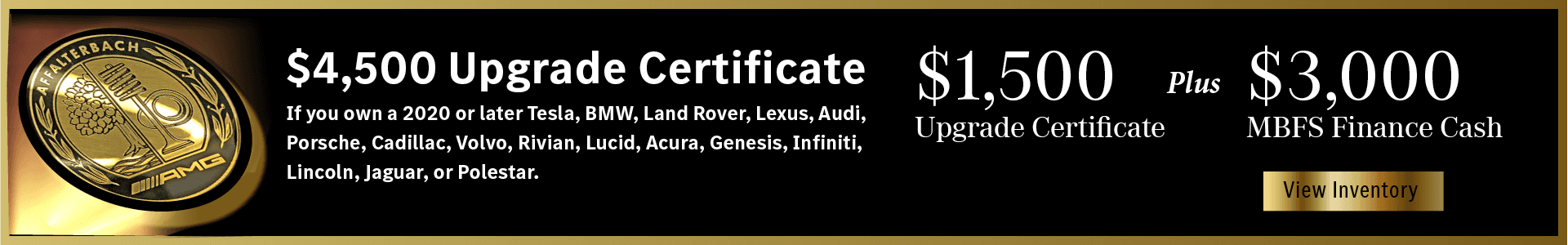 upgrade certificate