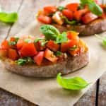 Tomato Caper Bruschetta