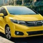 Yellow Honda Fit for Lease, Nassau County