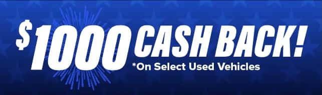 $1000 Cash Back