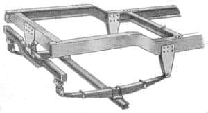 A basic leaf spring suspension setup