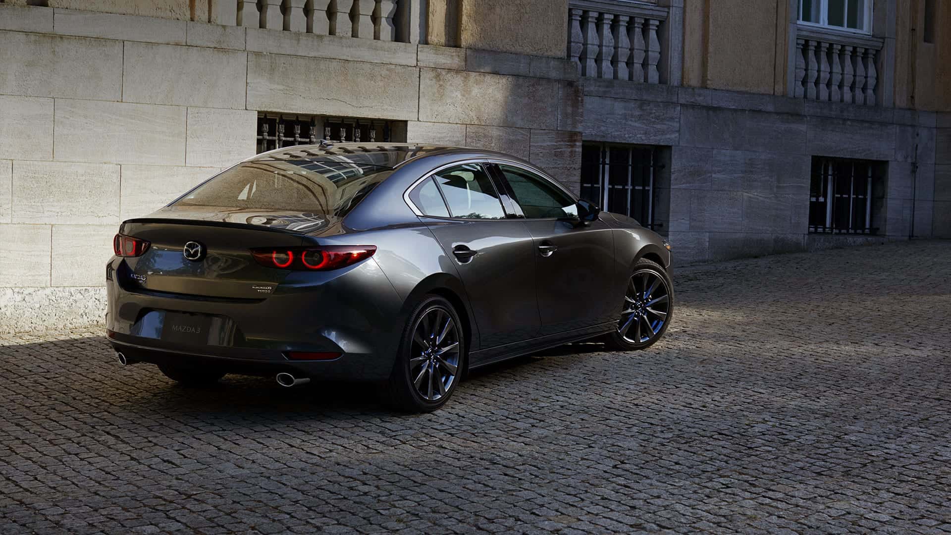 Mazda3 Sedan interior and exterior styling emphasizing premium details
