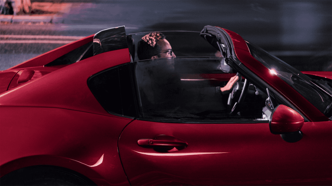 2026 Mazda MX-5 Miata RF with the top down