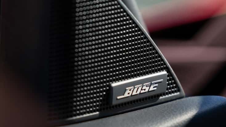 Bose speaker inside Mazda car