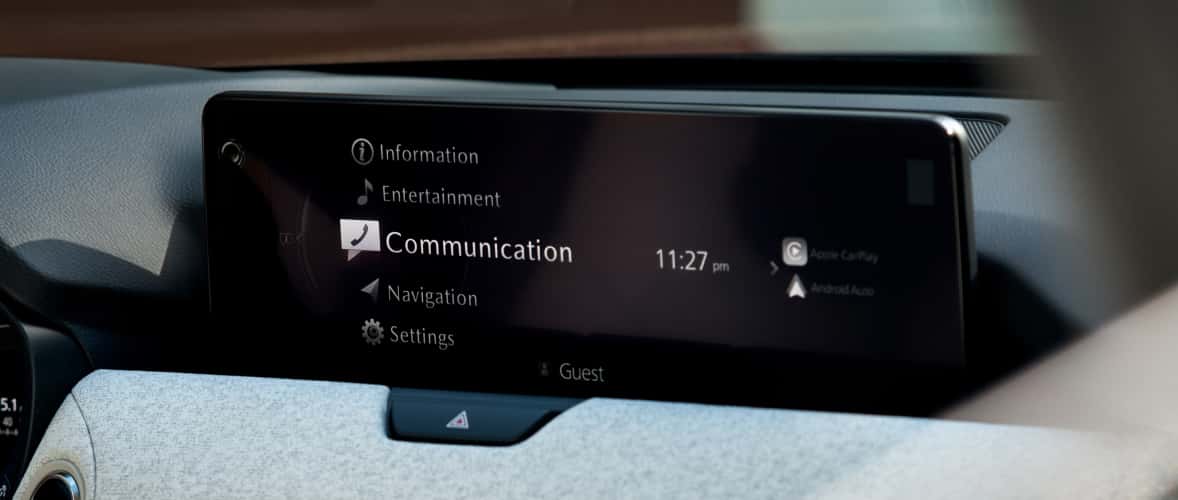 Mazda Connect screen detail