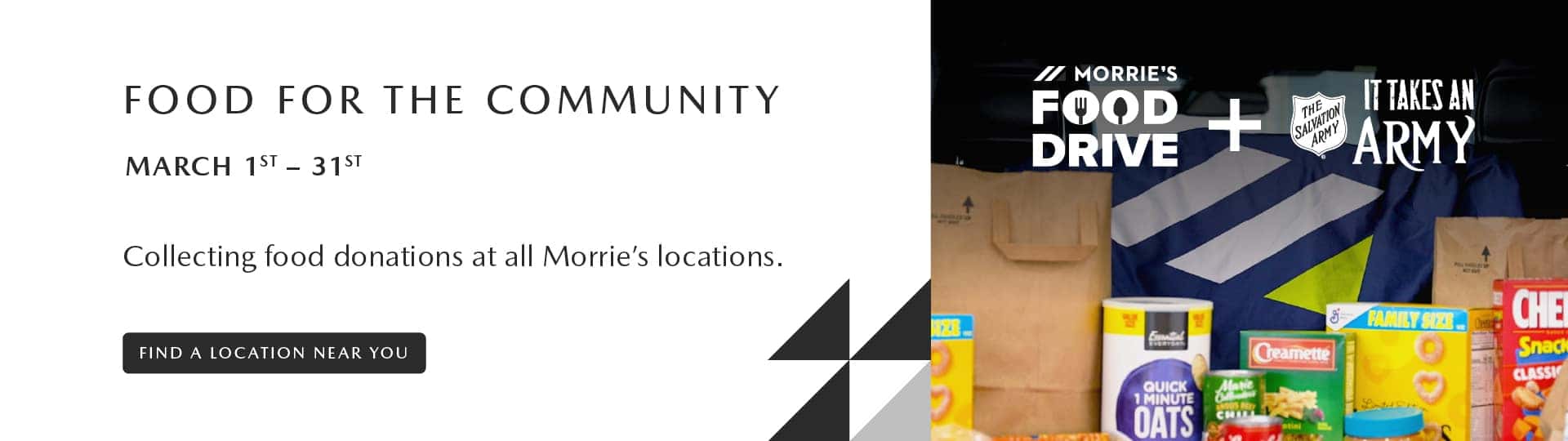 Morrie's Salvation Army Food Drive March 2023