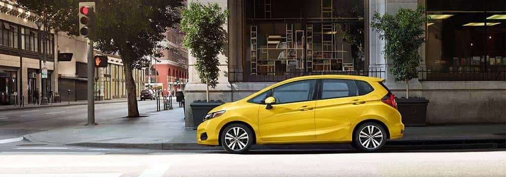 2019 Honda Fit Parked on Side of City Street