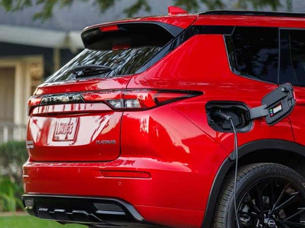 2026 Nissan Rogue Plug-in Hybrid Rear Angle and Charging Port