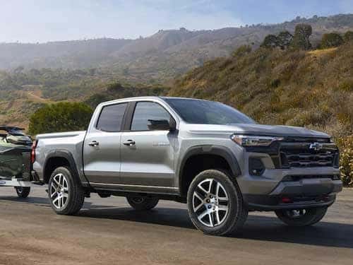 2023 Chevy Colorado towing a jet ski