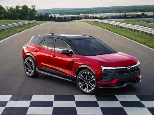 2024 Chevrolet Blazer EV parked in the road