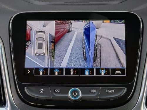 2024 Chevrolet Equinox touchscreen display showing parking assist cameras
