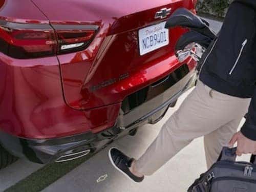 2024 Chevrolet Blazer view of usage of hands free liftgate