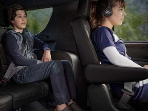 2024 Chevy Suburban view of two children in the back seats