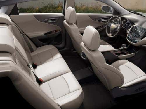 2024 Chevrolet Malibu overhead view of front and back seating area