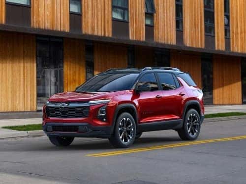 2025 Chevrolet Equinox driving on a city street