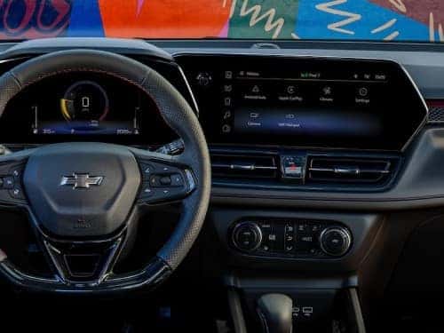 2025 Chevrolet Trailblazer close up view of touchscreen display