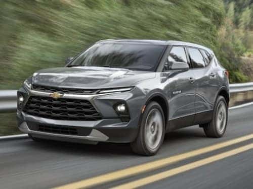 2025 Chevrolet Blazer driving fast on the highway