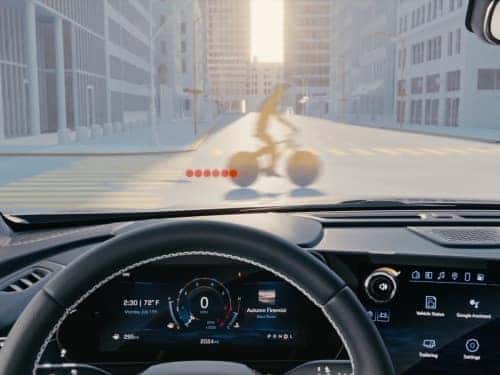 2025 Chevrolet Traverse model view of bicycle braking safety feature