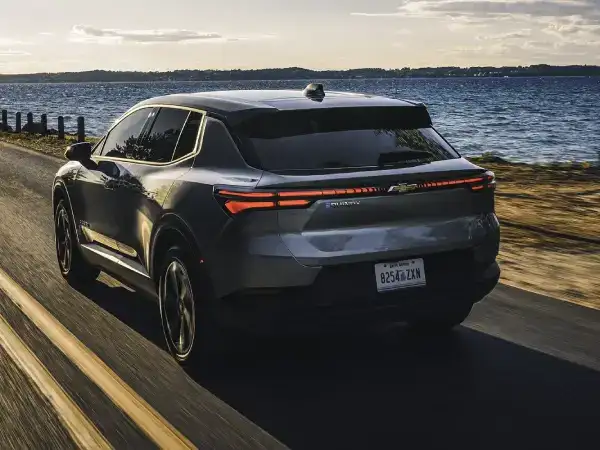 equinox ev exterior on road