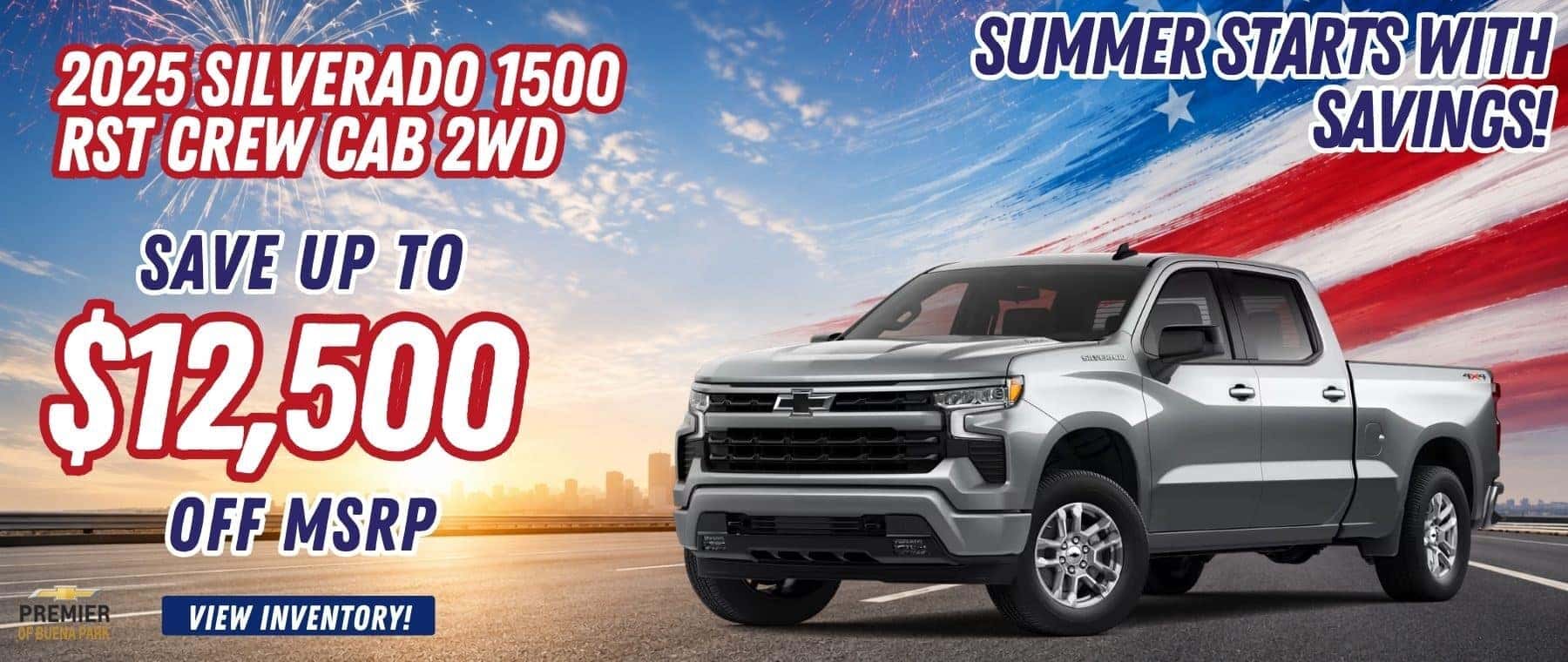 2025 SILVERADO 1500 CREW RST 2WD, SAVE $12,500 off MSRP (includes dealer document processing charge)