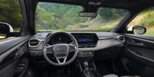2025 chevy trailblazer interior dashboard from driver seat