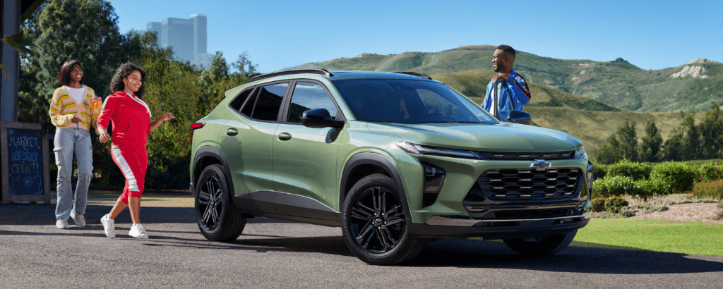 2025-Chevrolet-Trax-parking-with-people-getting-in